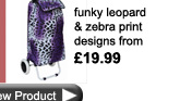 zebra and leopard print shopping trolleysd
