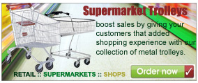 Supermarket Metal/Wire Trolleys