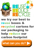 We try to reduce our carbon footprint