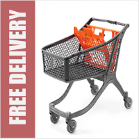 130 Litre Small Plastic Shopping Trolley