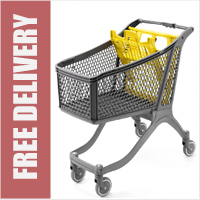 175 Litre Large Plastic Shopping Trolley