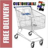 180 Litre Standard Large New Wire/Metal Supermarket Shopping Trolley