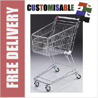 60 Litre New Small Wire/Metal Supermarket Shopping Trolley