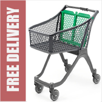 100 Litre Shallow Plastic Shopping Trolley