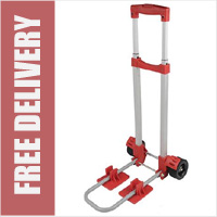 30kg Lightweight Folding Sack Truck with Wide Wheels and Axle for Stability