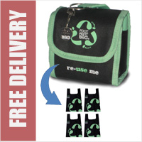 Footprint Bag Reusable Shopping Bag 4 Pack Green Original
