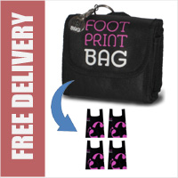 Footprint Bag Reusable Shopping Bag 4 Pack Pink Original