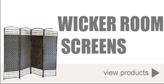 Wicker Room Divider Screens