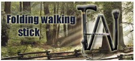 Folding walking stick