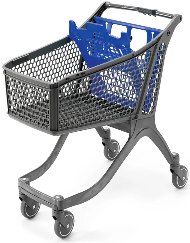 121 Litre Small Plastic Shopping Trolley #2