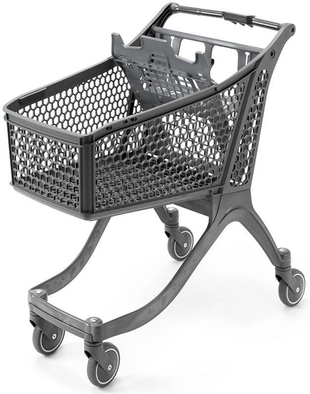 121 Litre Small Plastic Shopping Trolley #4