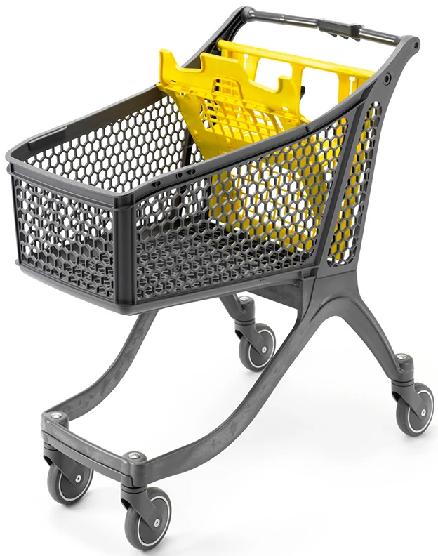 121 Litre Small Plastic Shopping Trolley #6