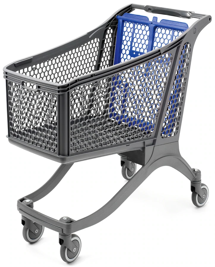 183 Litre Large Plastic Shopping Trolley #1