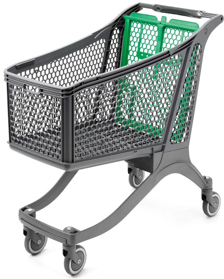 183 Litre Large Plastic Shopping Trolley #2