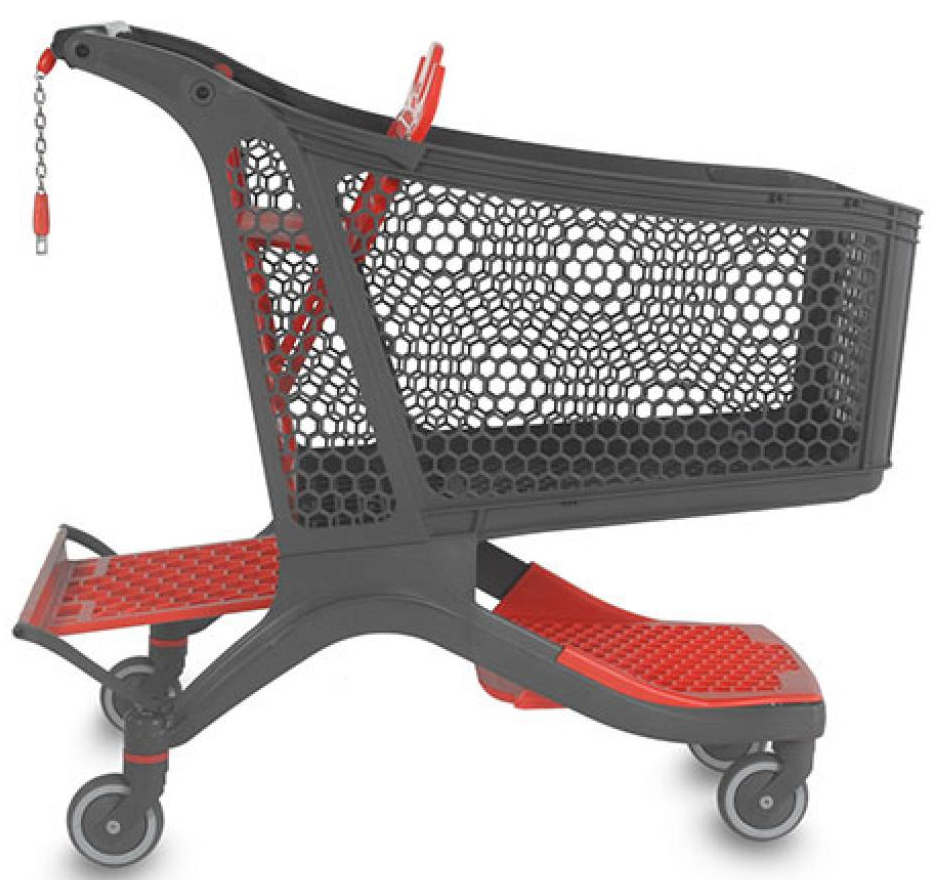 183 Litre Large Plastic Shopping Trolley #7