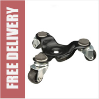 3-Wheel Moving Dolly 60kg with Cushioned Surface