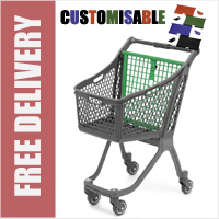 75 Litre Compact Plastic Shopping Trolley