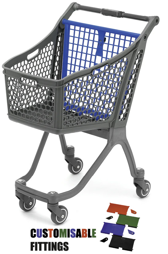 75 Litre Compact Plastic Shopping Trolley #2