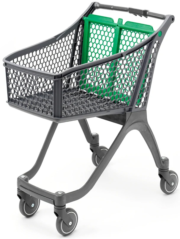 93 Litre Shallow Plastic Shopping Trolley #1
