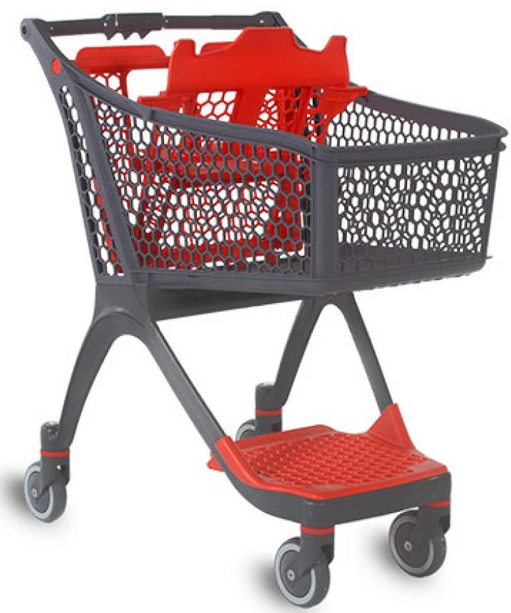 93 Litre Shallow Plastic Shopping Trolley #6
