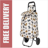 Limited Edition 2 Wheel Shopping Trolley Cockapoo Print