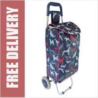 Limited Edition 2 Wheel Shopping Trolley Dogs Print