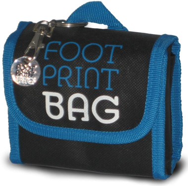 Footprint Bag Reusable Shopping Bag 4 Pack Blue Original