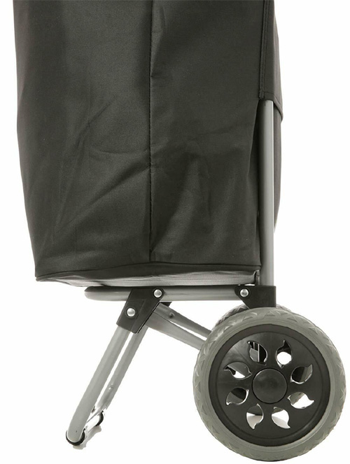 Hoppa Large 47 Litre Capacity Lightweight 2 Wheel Shopping Trolley Black #6