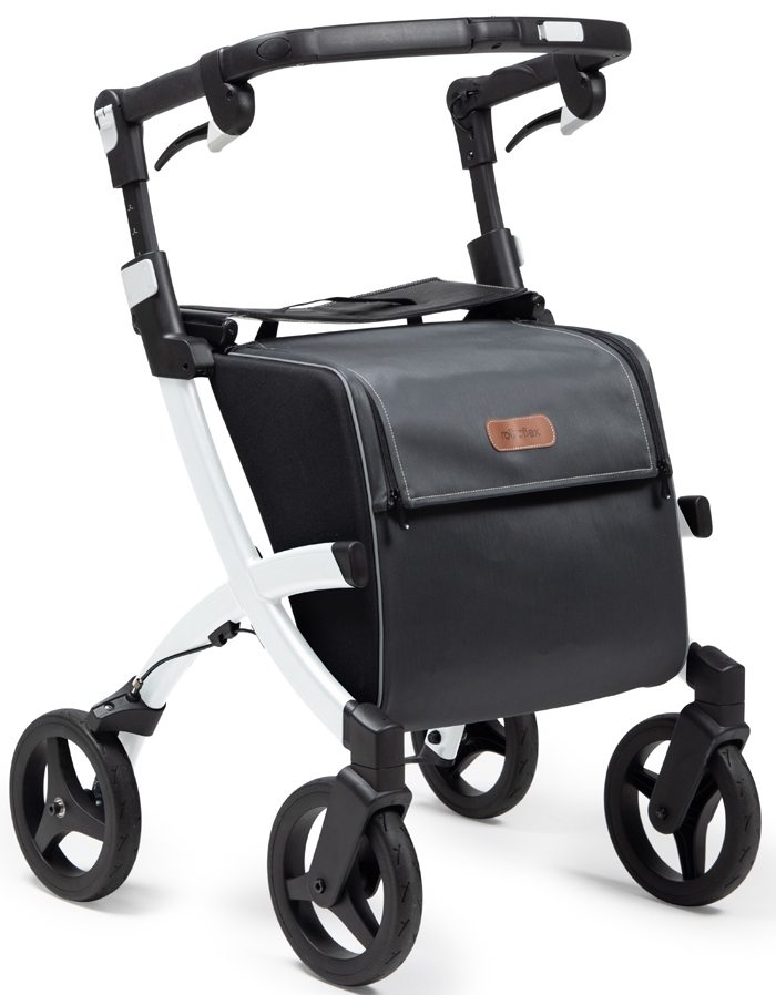 Rollz Flex 2 Ultra Modern Shopper Rollator Front Swivel 4 Wheel Shopping Trolley with Seat and Safety Brake (STANDARD SIZE) Classic Brakes #2