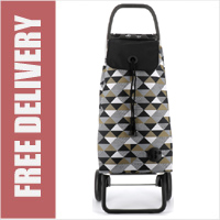 Rolser Pack Sahara Black Print 2 Wheel Shopping Trolley