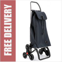 Rolser RD6 Pack LOGIC Folding 6 Wheeler Stair Climber Shopping Trolley Navy Blue