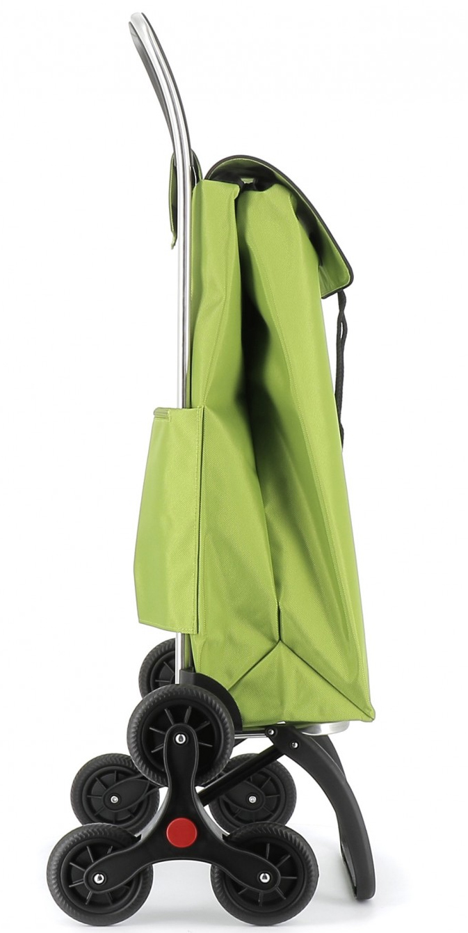Rolser RD6 Pack LOGIC Folding 6 Wheeler Stair Climber Shopping Trolley Lime Green #4