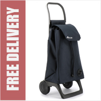 Rolser Baby Mountain Small Petite 2 Wheel Shopping Trolley Navy Blue