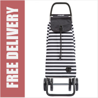 Rolser Pack Marina 4 Wheel Shopping Trolley Black/White