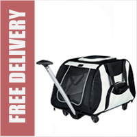 Trixie Friends On Tour Luxe Dog Stroller Trolley with Fully Retractable Telescopic Handle