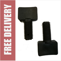 Pair of Replacement Wing Nuts to Tighten Adjustable Handle on Shopping Trolley